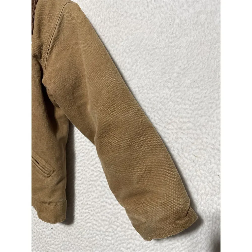VTG Carhartt Detroit Quilted Lined Child Youth Boys Canvas Jacket Y20 10 USA